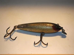 Old Large Salt Water Fishing Lure Glass Eyes VTG in good condition - Picture 1 of 3