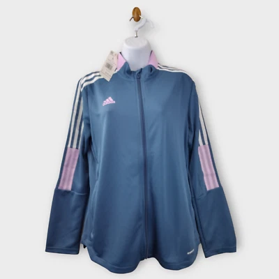 Adidas Jacket Women Lilac Tiro 21 Aeroready Training Full Zip Track Jacket - New - Image 1 of 4