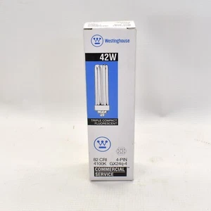 Westinghouse 42W GX24q-4 Triple Compact Fluorescent Light Bulb 4100K 4-Pin - Picture 1 of 5