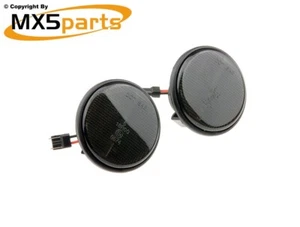 Indicadores repetidores laterales LED ahumados MX5 ajuste negro Mazda MX-5 Mk1 Mk2 Mk3 89 15 - Imagen 1 de 8