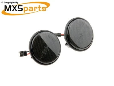 MX5 Smoked LED Seitenrepeater Blinker schwarz Blende Mazda MX-5 Mk1 Mk2 Mk3 89 15 - Bild 1 von 4