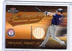 HANK BLALOCK 2005 FLEER PLATINUM LUMBERJACKS GAME USED BAT - Picture 1 of 1