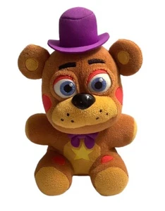 Funko Five Nights At Freddys Freddy Fazbear Brown Bear Purple Hat 8" Plush 2021 - Picture 1 of 9