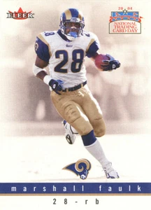 GIORNATA NAZIONALE DELLE CARTE COLLEZIONABILI Marshall Faulk RAMS SDSU Aztechi HOF - Foto 1 di 1
