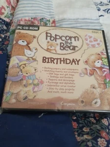 Crafters Companion Popcorn the Bear CD-Rom Disc 1 - Birthday (MJA1264-1) - Picture 1 of 2