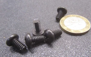 18-8 Black Oxide Pan Head Phillips Machine Screw 10-24 x 3/8", 100 Pcs - Imagen 1 de 14