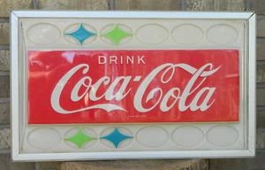 1960's Vintage Coca-Cola Vending Machine Sign Panel , Possibly Cavalier 64, READ - Picture 1 of 23