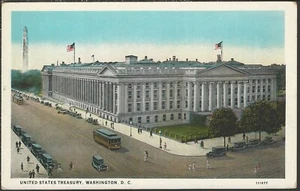 US TREASURY ~ Washington DC ~ VINTAGE Tinted - Picture 1 of 1