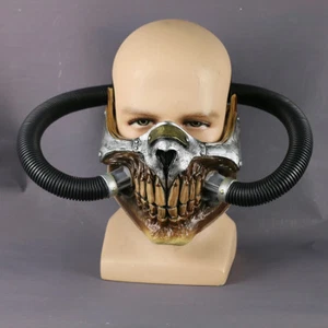 Mad Max Mask Cosplay Immortal Joe Half Face Mask PVC Halloween Handmade Props - Picture 1 of 9