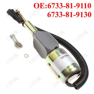 Solenoide de cierre de combustible 6733-81-9110 6733-81-9130 para excavadora Cummins 5,9 L 6BT, - Imagen 1 de 1