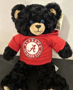 2015 Build-A-Bear Plush with Alabama Crimson Tide Red hoodie Shirt HTF - Picture 1 of 8
