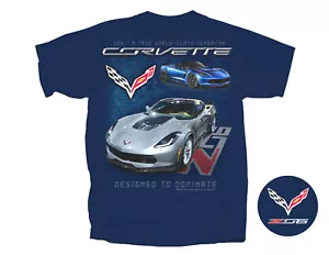Corvette C7 T-Shirt Z06 Designed to Dominate - Picture 1 of 1