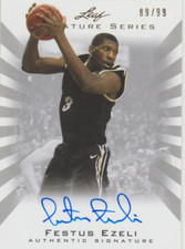 Festuz Ezeli 2012 Leaf Signature Series autograph auto card BA-FE1 /99