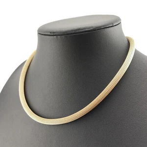 ⭐ Pierre Lang Halskette Collier Anhänger Strick Kette Perle Magnet Gold Go 138 ⭐ - Bild 1 von 3