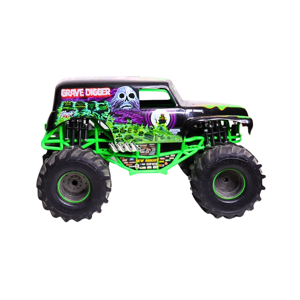 New Bright Monster Jam Grave Digger Remote Control 2.4 GHz Monster Truck 1:10 - Image 1 of 4
