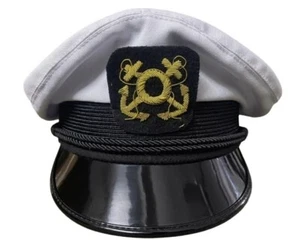 New Lancaster Boat Skipper Yachting Captain Peak Cap Military Cap - Picture 1 of 4