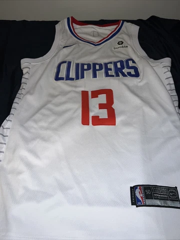 Paul George #13 Los Angeles Clippers Nike  NBA Jersey Men 50 Cover