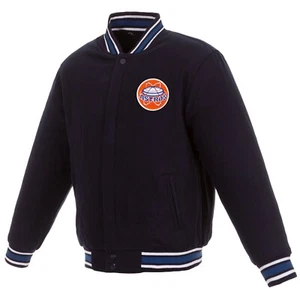 Chaqueta de Lana Reversible MLB Houston Astros 2 Frontales Vintage Logos JH Azul Marino - Imagen 1 de 5