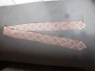 Tischband Tischläufer Häkelband Häkelborte alt rosa rose 150 x 7 cm gehäkelt