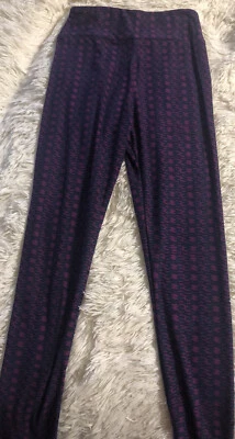 LuLaRoe Leggings Purple/blue New Pants Pajamas Tween NEW Girls - Image 1 of 2