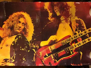 Led Zeppelin Vintage Poster Rock n' Roll 1976 Pace International 37”x24.5” - Picture 1 of 12