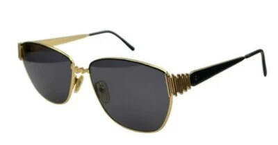 Gafas de sol vintage Vogart Eastern States 7103 negras doradas ovaladas Italia con lentes nuevas Foto 1 de 4
