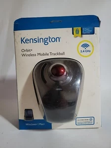 Kensington Orbit Wireless Trackball with Scroll Ring - Black-Red (K70990WW), - Picture 1 of 5