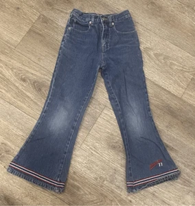 Bugle Boy Girls 7 Y2K Vintage 90’s Flare Jeans - Picture 1 of 6