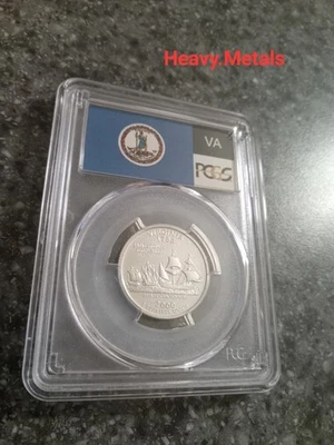 2000-S VIRGINIA Silver Proof Quarter PR70 PCGS FLAG LABEL NICE LOW PRICE!! - Image 1 of 4