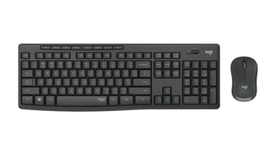 Logitech MK295 Silent Wireless Keyboard Mouse Combo Set Graphite Black UK Layout - Image 1 of 4