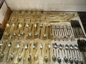 Community Coronation Silverplate Flatware Set 76 Pieces Most Are Never Used - Picture 1 of 15