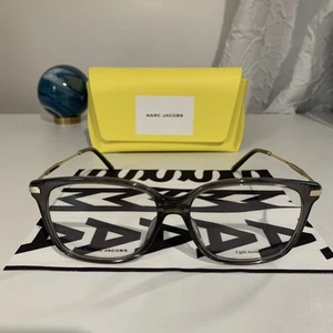 Marc Jacobs Frames Unisex Transparent Grey & Gold. 💯 Percent Authentic. - Picture 1 of 6