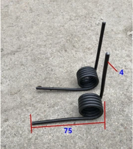 New 2pcs Wire diameter 4mm Shaped spring torsion spring 4*25*5.5mm 90° - Picture 1 of 4
