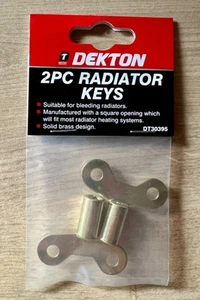 2 Pcs Radiator Plumbing Bleed Bleeding Key Keys Solid Brass Venting Air Valve - Picture 1 of 3