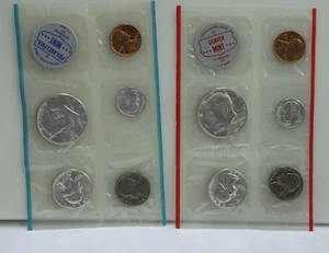 US 1964 Mint Issue Mint Set w/ Original P&D (10) Coin Set.. - Picture 1 of 3