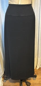J.Jill Smooth Fit Long Blk Jersey Skirt Sz M Pre-owned - Picture 1 of 9
