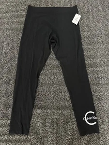 NWT CALVIN KLEIN Women's Leggings Black Size L - Picture 1 of 12
