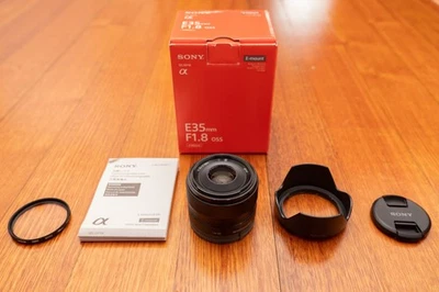 Sony E 35mm F1.8 OSS Lens SEL35F18 for APS-C E-mount (Mint Condition) - image 1 of 4
