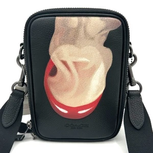 Coach X Tom Wesselmann Stanton Crossbody in Black Multi Leather CQ087 - Picture 1 of 9