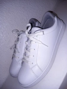 Lands End Damen Leder Sneaker Grösse 39 Weiss  - Bild 1 von 9