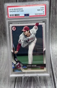 2018 Bowman Shohei Ohtani Rookie Card RC #49 PSA 8 NM-MT Los Angeles Angels - Bild 1 von 10