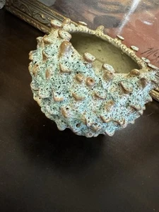 green moss flower vase coral effect home decoration handmade artisan - Picture 1 of 4