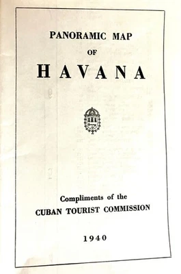 Vintage 1940 Panoramic Map of Havana, Cuba - Excellent Condition - Image 1 of 4