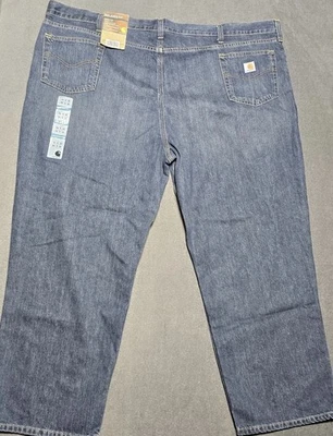 Jeans Carhartt Para Hombres 54x30 Holter Calce Relajado Azul # 101483 968 Pierna Recta Trabajo Foto 1 de 4