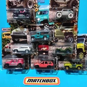 2016 MATCHBOX JEEP 75th ANNIVERSARY SET OF 8 WILLYS WRANGLER CHEROKEE HURRICANE - Picture 1 of 20