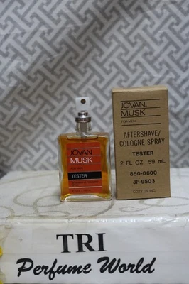 Винтажный мужской одеколон-спрей после бритья Jovan MUSK 2 жидк. oz. (59) Коричневая коробка - Изображение 1 из 2