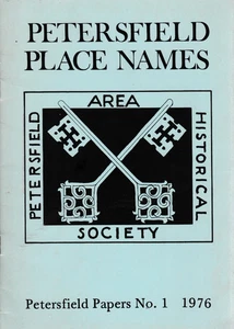 Petersfield Place Names - 1976 Petersfield Area Historical Society Paperback - Picture 1 of 2