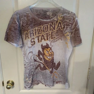 Blue 84 Womens Arizona State Sun Devils Gray Tie Dye Cotton Shirt Size XLarge - Picture 1 of 10