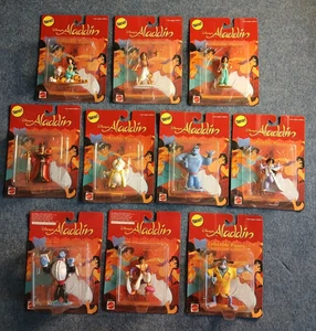 Figuras coleccionables Mattel Disney Aladdin 1993 vintage - JUEGO COMPLETO DE 10 COMO NUEVAS - Imagen 1 de 12
