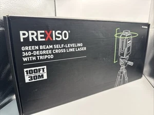 Prexiso 360° Self Leveling Green Beam Laser Level w/ Tripod, Magnetic Base - Picture 1 of 3